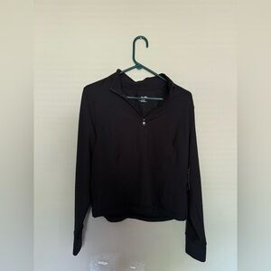 Black Quarter-Zip Pullover